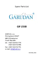 Предварительный просмотр 23 страницы Anita Garudan GIF-2500 User Manual