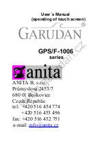 Preview for 1 page of Anita GARUDAN GPS/F-1006 Series User Manual