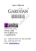 Anita GARUDAN GPS/G-1507 User Manual предпросмотр