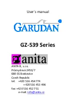 Anita Garudan GZ-539 Series User Manual предпросмотр