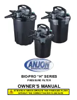 Preview for 1 page of Anjon Bio-Pro H Series Owner'S Manual