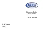 Anjon Monsoon Series Owner'S Manual предпросмотр