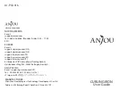 Anjou AJ-PCA016 User Manual preview