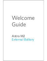 Anker Astro M2 Welcome Manual preview