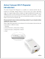 Preview for 3 page of Anker Compact Wi-Fi Repeater Instruction Manual