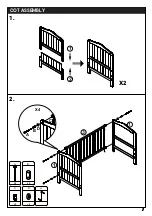 Предварительный просмотр 7 страницы anko 2-in-1 Wooden Cot Instruction Manual