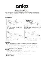 Предварительный просмотр 1 страницы anko 42551225 Instruction Manual