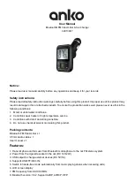 anko 42913047 User Manual preview