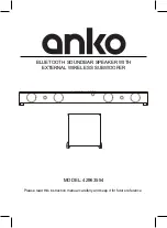 Предварительный просмотр 1 страницы anko 42963554 Instruction Manual