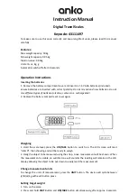 Предварительный просмотр 1 страницы anko 43111497 Instruction Manual