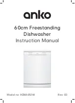 anko ADW6012W Instruction Manual предпросмотр