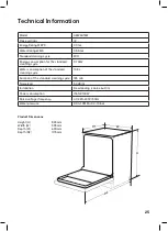 Предварительный просмотр 25 страницы anko ADW6012W Instruction Manual