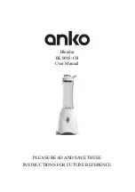 anko BL9005-CB User Manual preview