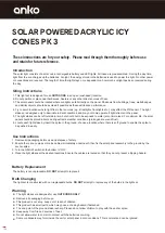 Preview for 1 page of anko CONES PK 3 Quick Start Manual