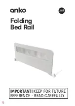 Предварительный просмотр 1 страницы anko Folding Bed Rail Quick Start Manual