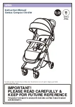 Preview for 1 page of anko Genius Compact Stroller Instruction Manual