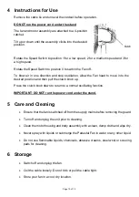 Preview for 10 page of anko HEG40A User Manual