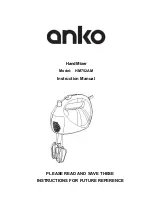 Предварительный просмотр 1 страницы anko HM752AM Instruction Manual