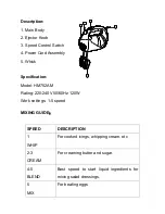 Предварительный просмотр 5 страницы anko HM752AM Instruction Manual