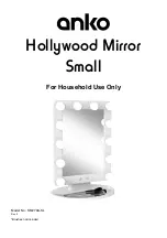 Preview for 1 page of anko Hollywood Mirror Manual