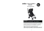 anko LAYBACK UMBRELLA STROLLER Instruction Manual предпросмотр