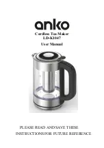 Preview for 1 page of anko LD-K1047 User Manual