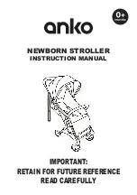 anko NEWBORN STROLLER Instruction Manual предпросмотр