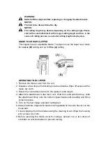 Preview for 6 page of anko RFC-1708 Instruction Manual