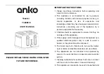 Предварительный просмотр 1 страницы anko T3209CE User Manual