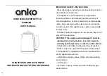 anko WK8256N User Manual preview