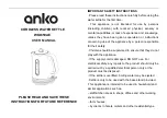 anko WK8359AE User Manual preview