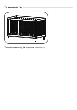 Предварительный просмотр 7 страницы anko Wooden Cot In Oak Colour Instruction Manual