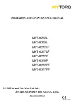 ANLIDAR MYTORQ MY5-0212L Operation And Maintenance Manual preview