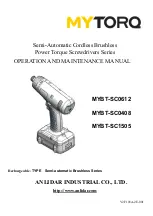 ANLIDAR MYTORQ MYBT-SC0408 Operation And Maintenance Manual preview