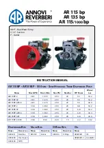 Annovi Reverberi AR 115 bp Manual preview