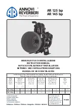 Annovi Reverberi AR 125 bp Instruction Manual предпросмотр