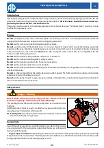 Preview for 25 page of Annovi Reverberi AR 160 bp Instruction Manual