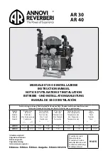 Annovi Reverberi AR 30 Series Instruction Manual preview