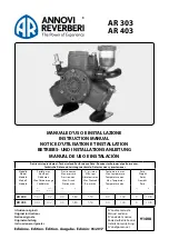 Annovi Reverberi AR 303 Instruction Manual предпросмотр