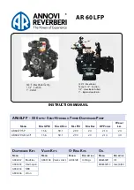 Annovi Reverberi AR 60 LFP Installation Instructions Manual preview