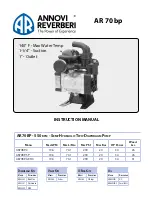 Annovi Reverberi AR70BP Instruction Manual preview