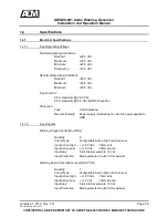 Preview for 14 page of Anodyne Electronics Manufacturing AWG08-001 Installation And Operation Manual