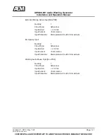 Preview for 16 page of Anodyne Electronics Manufacturing AWG08-001 Installation And Operation Manual