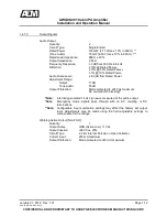 Preview for 17 page of Anodyne Electronics Manufacturing AWG08-001 Installation And Operation Manual