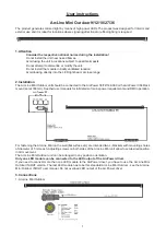 Preview for 1 page of Anolis ArcLine Mini Outdoor 9 User Instructions