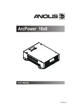 Anolis ArcPower 16x6 User Manual preview