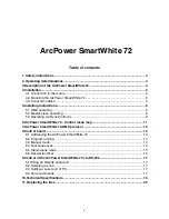 Preview for 2 page of Anolis arcpower smartwhite 72 User Manual