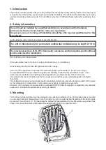 Preview for 3 page of Anolis ArcSource Submersible II User Manual