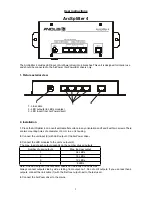 Preview for 1 page of Anolis ArcSplitter 4 User Instructions