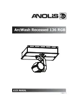 Предварительный просмотр 1 страницы Anolis ArcWash Recessed 136 RGB User Manual